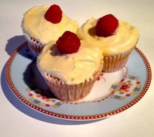 Raspberry trifle cupcakes